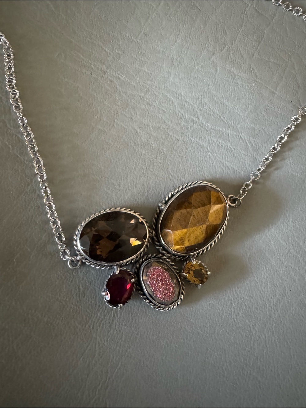 Lori Bonn Multi-stone Sterling Silver Necklace